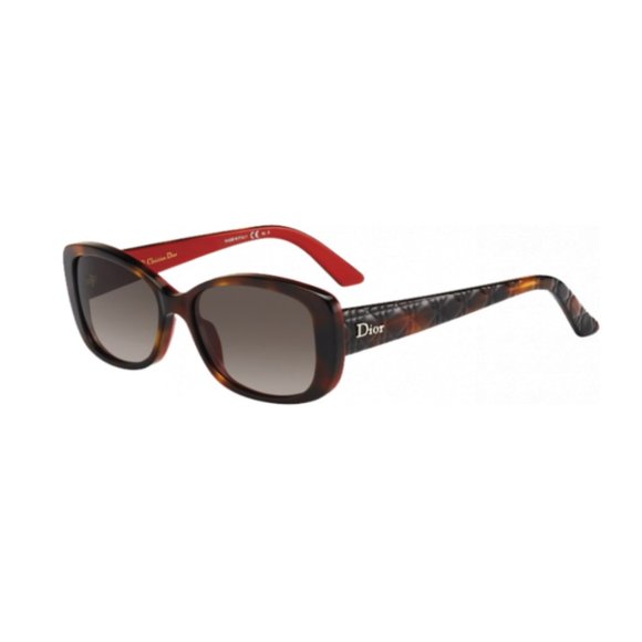 Dior Accessories - Dior Lady In Dior 2 Havana Red Squared Sunglasses